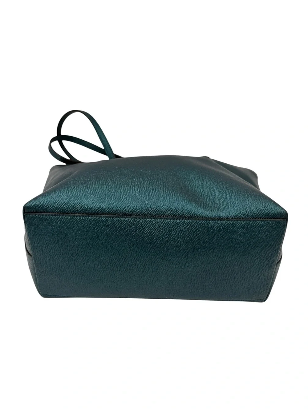 🦚 Coach City Tote in Metallic Teal / Viridian Crossgrain Leather 🦚